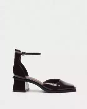 Женские туфли-лодочки с пряжкой на ремешке на щиколотке Mim, коричневый