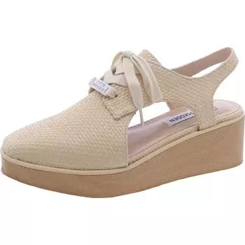 Женские туфли-лодочки Seize из рафии на шнуровке Steve Madden, цвет natural raffia
