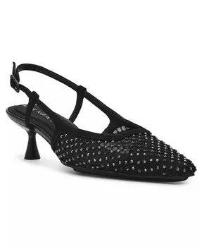 Женские туфли-лодочки Thia со стразами и открытой пяткой на пятке Anne Klein, серый