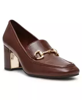 Женские туфли-лодочки Tobi на квадратном каблуке Anne Klein, коричневый