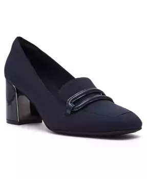 Женские туфли-лодочки Toni Stretch Block Heel Tailored Anne Klein, синий