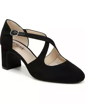 Женские туфли-лодочки Tracy с перекрещенным каблуком на блочном каблуке LifeStride, черный