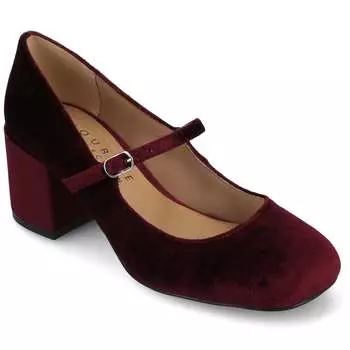 Женские туфли-лодочки Tru Comfort Foam Okenna из коллекции Journee, широкие, с каблуком 3,5 см Journee Collection, цвет wine