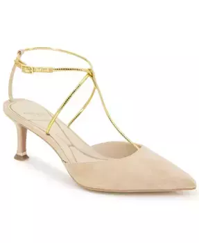 Женские туфли-лодочки Umi с Т-образным ремешком Kenneth Cole New York, коричневый/бежевый