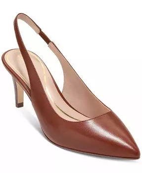 Женские туфли-лодочки Vandam с открытой пяткой Cole Haan, коричневый