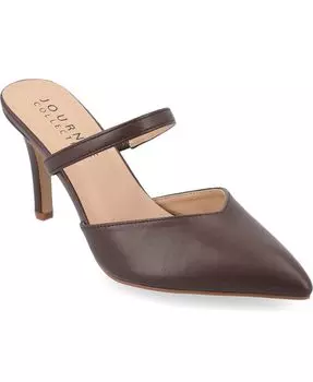 Женские туфли-лодочки Yvon Tru Comfort из пенопласта с острым носком Journee Collection, цвет Mahogany