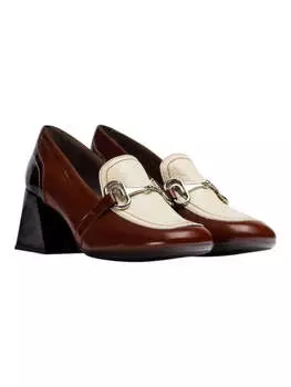 Женские туфли-лоферы Cayetana Block Heel в цвете Wine/black/cream Wonders