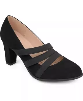 Женские туфли Loren на каблуках Journee Collection, черный