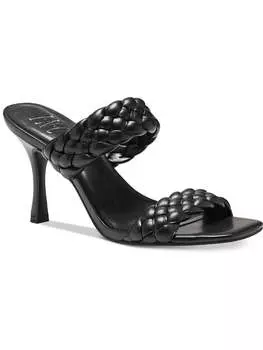 Женские туфли Lyra Slip-On с квадратным носком на каблуке INC, цвет black smooth