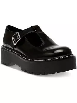 Женские туфли Мэри Джейн из искусственной кожи с пряжкой Wild Pair, черный