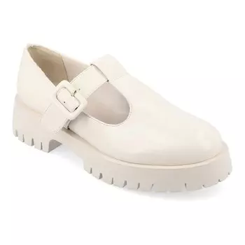 Женские туфли Мэри Джейн из пены Journee Collection Suvi Tru Comfort из пены, цвет Bone