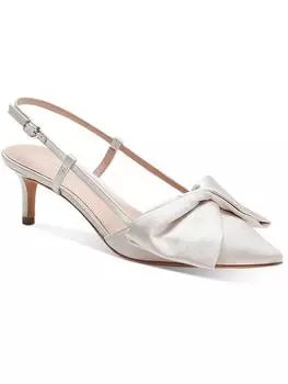 Женские туфли Marseille из кожи с острым носком на каблуке-рюмочке Kate Spade, слоновая кость