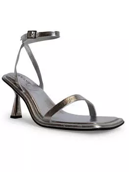 Женские туфли Mona из искусственной кожи с ремешком на щиколотке Smash, цвет metallic silver