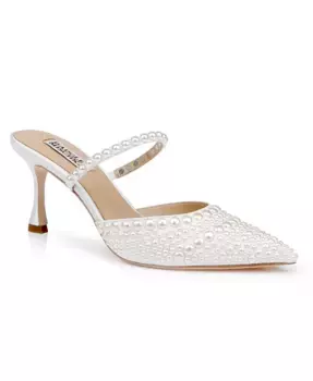 Женские туфли-мюли Duchess с острым носом Badgley Mischka, белый