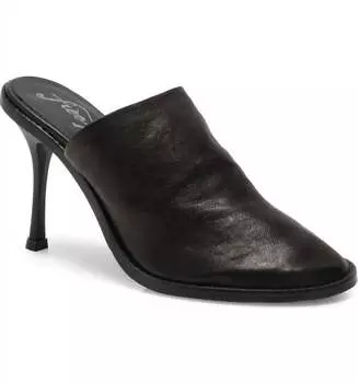 Женские туфли-мюли Leila Heeled Mule черного цвета Free People