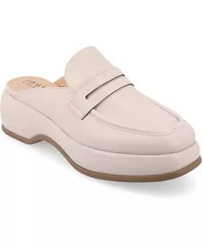 Женские туфли-мюли на платформе Antonina Tru Comfort из пенопласта Journee Collection, цвет Bone