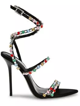 Женские туфли на каблуках Bijour с отделкой из атласа Steve Madden, цвет black multi