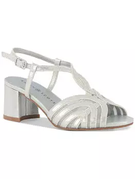 Женские туфли на каблуках с металлическим блоком YAHSIEF Karen Scott, серебряный