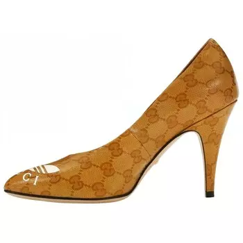 Женские туфли на каблуке Adidas Originals х Gucci, коричневый