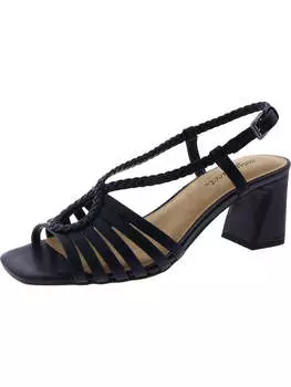 Женские туфли на каблуке из искусственной кожи с ремешком на щиколотке Topaz Easy Street, темно-синий