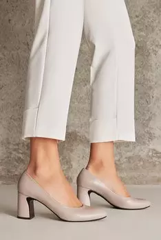 Женские туфли на каблуке из натуральной кожи 1231003 1455 Stone Ziya Ayakkab