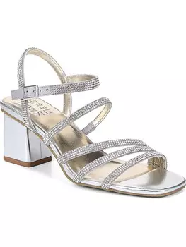 Женские туфли на каблуке Niko 2 с ремешками на щиколотке Naturalizer, серебро