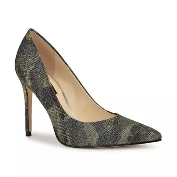 Женские туфли на каблуке Nine West Fresh, цвет Blue Camo Multi