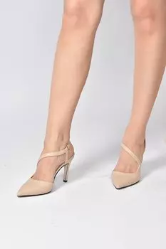 Женские туфли на каблуке с острым носком Skin K404910809 Fox Shoes