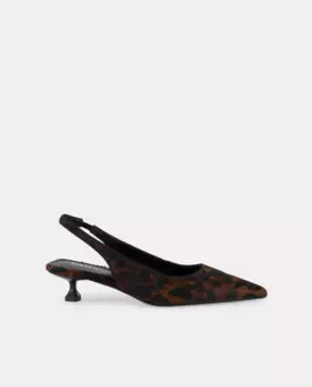 Женские туфли на каблуке с открытой пяткой Latouche, коричневый