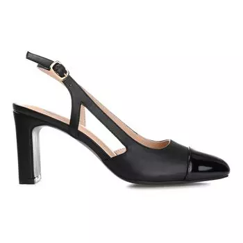 Женские туфли на каблуке с открытой пяткой Journee Collection Reignn Journee Collection, серо-коричневый