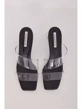 Женские туфли на каблуке с прозрачным ремешком Madamra