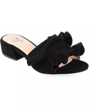 Женские туфли на каблуке Sabica с рюшами Journee Collection, черный