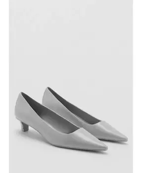 Женские туфли на маленьком каблуке MANGO, серый