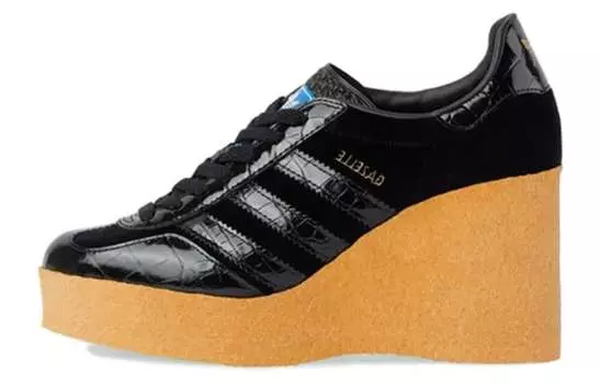 Туфли женские на платформе Adidas Originals x Gucci Gazelle, черный