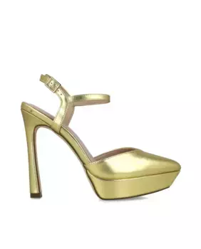 Женские туфли на платформе с блестящей отделкой Menbur, золотой