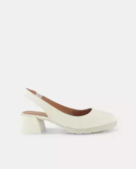 Женские туфли на платформе с открытой пяткой и каблуком Latouche, белый