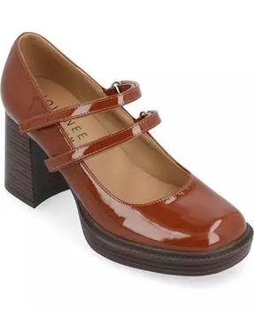 Женские туфли на платформе Shasta Journee Collection, цвет Cognac