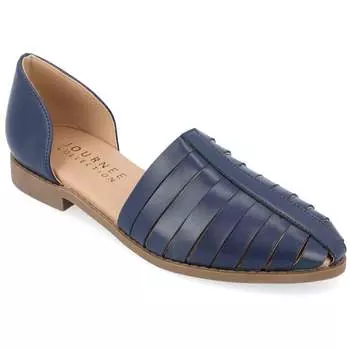 Женские туфли на плоской подошве Anyah из коллекции Journee Collection, синий