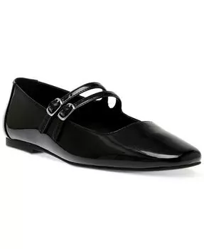 Женские туфли на плоской подошве Mary Jane с двойной пряжкой Alisah Steve Madden, черный