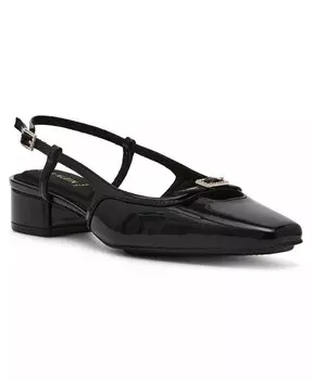 Женские туфли на плоской подошве Natalie с коротким носком и пяткой на пятке Anne Klein, черный