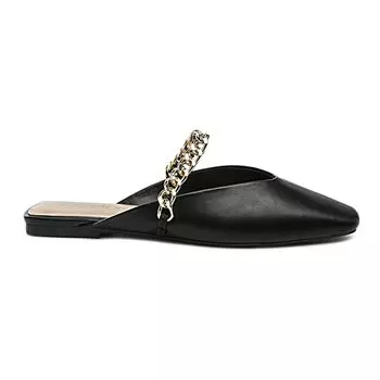 Женские туфли на плоской подошве с цепочкой и ремешком London Rag Catch Bling London Rag, бежевый