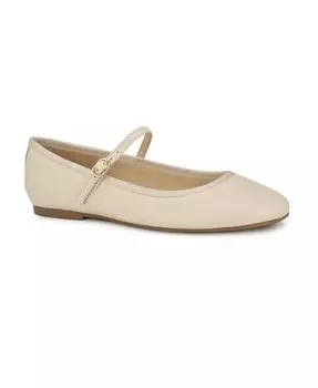 Женские туфли на плоской подошве с круглым носком Ewind Mary Jane Nine West, белый