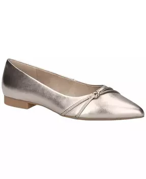 Женские туфли на плоской подошве с острым носком Rhea Bella Vita, золото