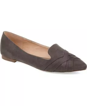 Женские туфли на плоской подошве с перекрещивающимися подошвами Mindee Journee Collection, серый