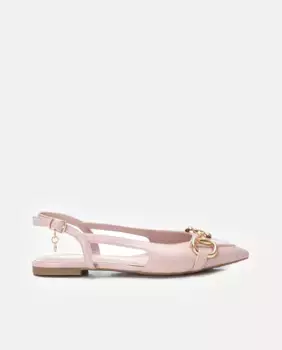 Женские туфли на плоской подошве с застежкой-пряжкой Xti, цвет Nude