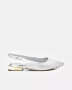 Женские туфли на плоской подошве с застежкой-пряжкой Xti, серебряный