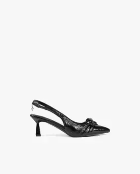 Женские туфли на шпильке с декоративным узлом Lola Casademunt, черный