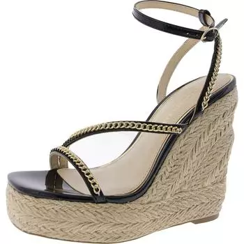 Женские туфли на танкетке Dina из искусственной кожи с цепочкой Things II Come, черный