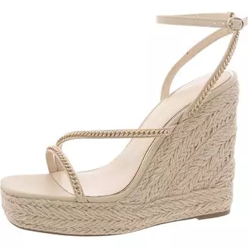 Женские туфли на танкетке Dina из искусственной кожи с цепочкой Things II Come, цвет pastel brown