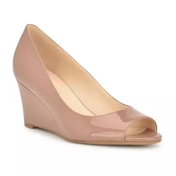 Женские туфли на танкетке Nine West Canise, бежевый